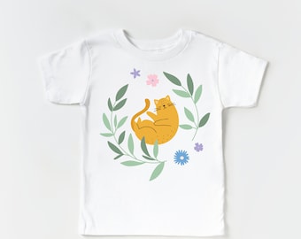 Camiseta infantil Cat Person: Camiseta de algodón suave para amantes de los gatos