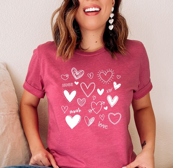 Lots Of Hearts Valentines Day T-Shirt Lots Of Hearts Valentines Day T-Shirt