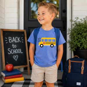Beep Beep School Bus Tshirt for kids and toddlers, great gift for vehicle loving kids