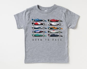 Born to Race! Fast Race Cars Inspired Kids Shirt - Baby to Youth Sizes, grand prix, vehicle shirt, boys birthday party