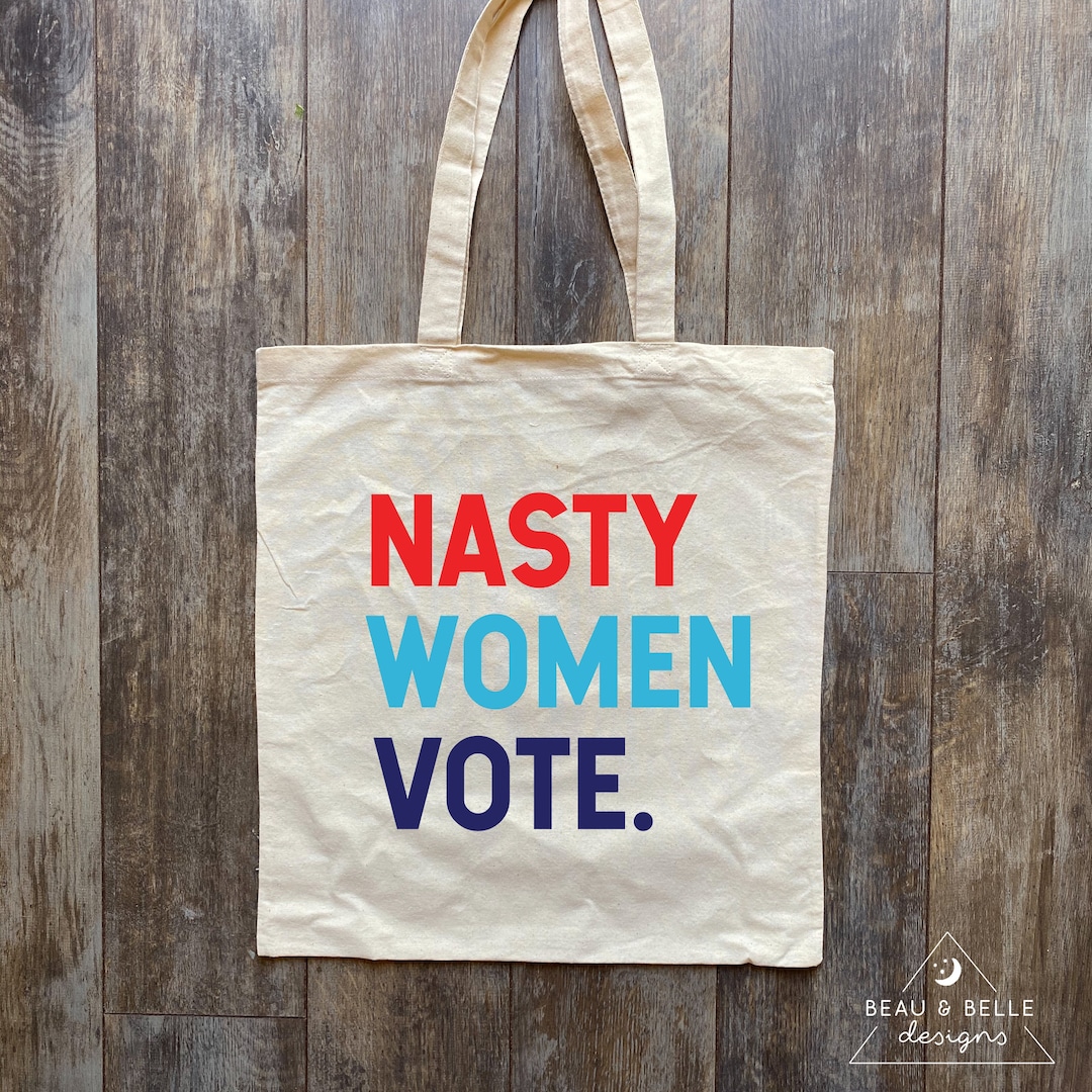 CafePress “Nasty Women Vote” Tote Bag – Natural Canvas Reusable Shopping Bag | Durable & Eco-Friendly With Fun Political Design