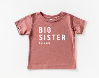 Big Sister tshirt, toddler shirt, baby shirt, big sister, expecting, girls shirt, new baby, baby reveal, gender reveal