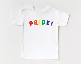 Tęczowa PRIDE! Koszulka dla małych dzieci/dzieci: LGBTQ+ Pride Ally