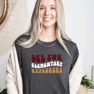 Camiseta para adultos de del Sur Elementary Explorers