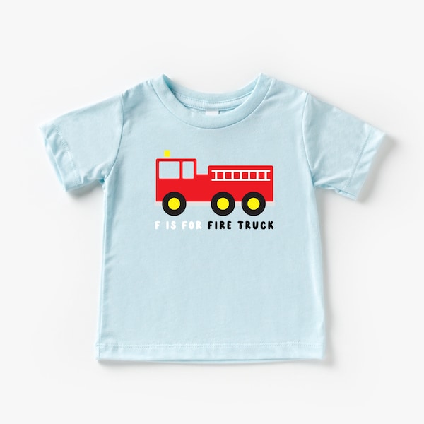 FireTruck Car Toddler/Baby/Kid Tshirt, vehicles, driving, toddler birthday shirt, fireman, firehouse