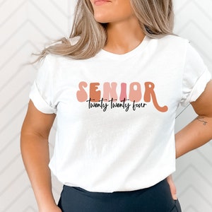 Customizable Senior 2024 T-Shirt: Trendy Class of 2024 Shirt
