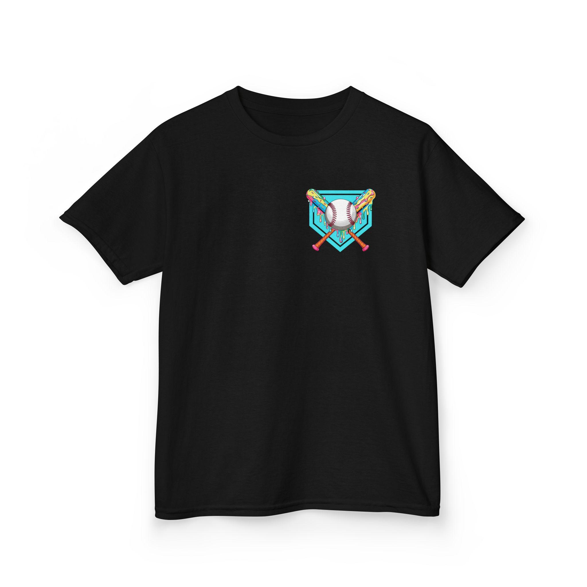 Youth Baseball Shirt I Drip Pocket Front and Big League Vibes Only Back I Cool Summer Tee for Baseball Kids I Youth Sizes