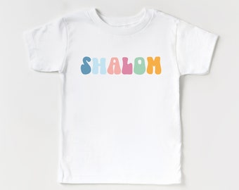 Retro Shalom Toddler T-shirt: Jewish Kids Apparel