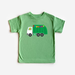 Custom Birthday Garbage Truck Toddler T-shirt