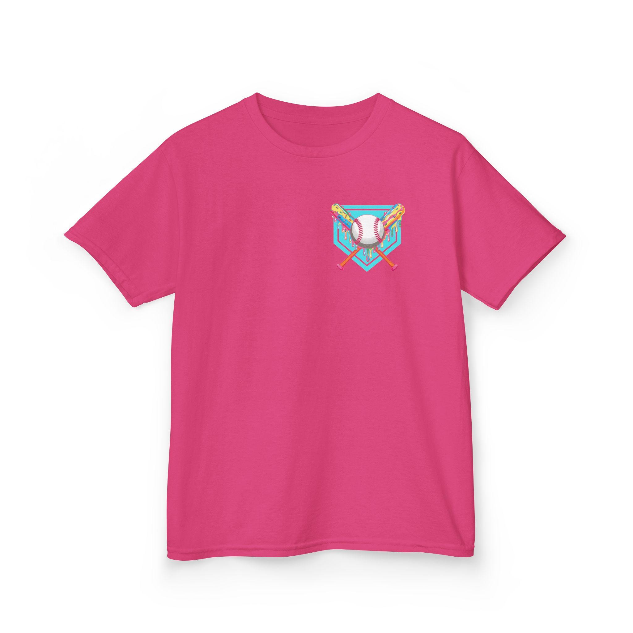 Youth Baseball Shirt I Drip Pocket Front and Big League Vibes Only Back I Cool Summer Tee for Baseball Kids I Youth Sizes