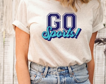 GO SPORTS Unisex T-Shirt: Funny Game Day Outfit