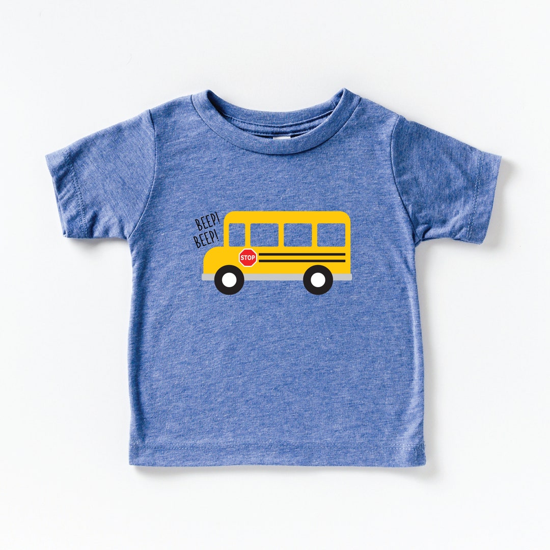 Beep Beep Adorable School Bus Shirt for Kids Baby to Youth - Etsy