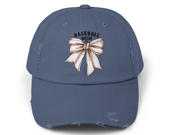 Mom Baseball Cap: Bestickte Vintage Cap mit Schleife