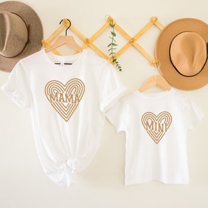Mama + Mini Valentines Day Matching Heart Shirts