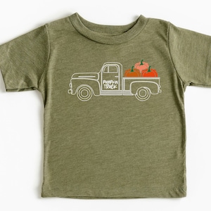 Pumpkin Pickup Truck T-Shirt for Kids - A Dash of Pumpkin Patch Fun!