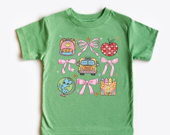 Retro Back to School Shirt | Baby, Toddler & Youth Sizes | Cute Vintage School Graphic Tee | First Day of School Outfit | Multiple Colors