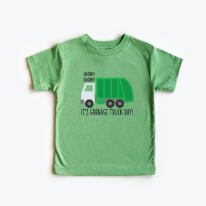 Hooray Garbage Truck Day Tshirt, trash day, trucks, toddler garbage truck