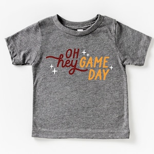 Game Day Toddler/Baby Tshirt, kids sports shirt, football, nfl, college, custom colors, personalize