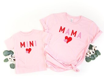 Mama + Mini Valentines Day Matching Shirts: Women's & Toddler T-shirts