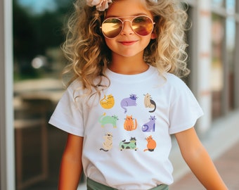 Camiseta infantil Cat Person: Camiseta de algodón suave para amantes de los gatos