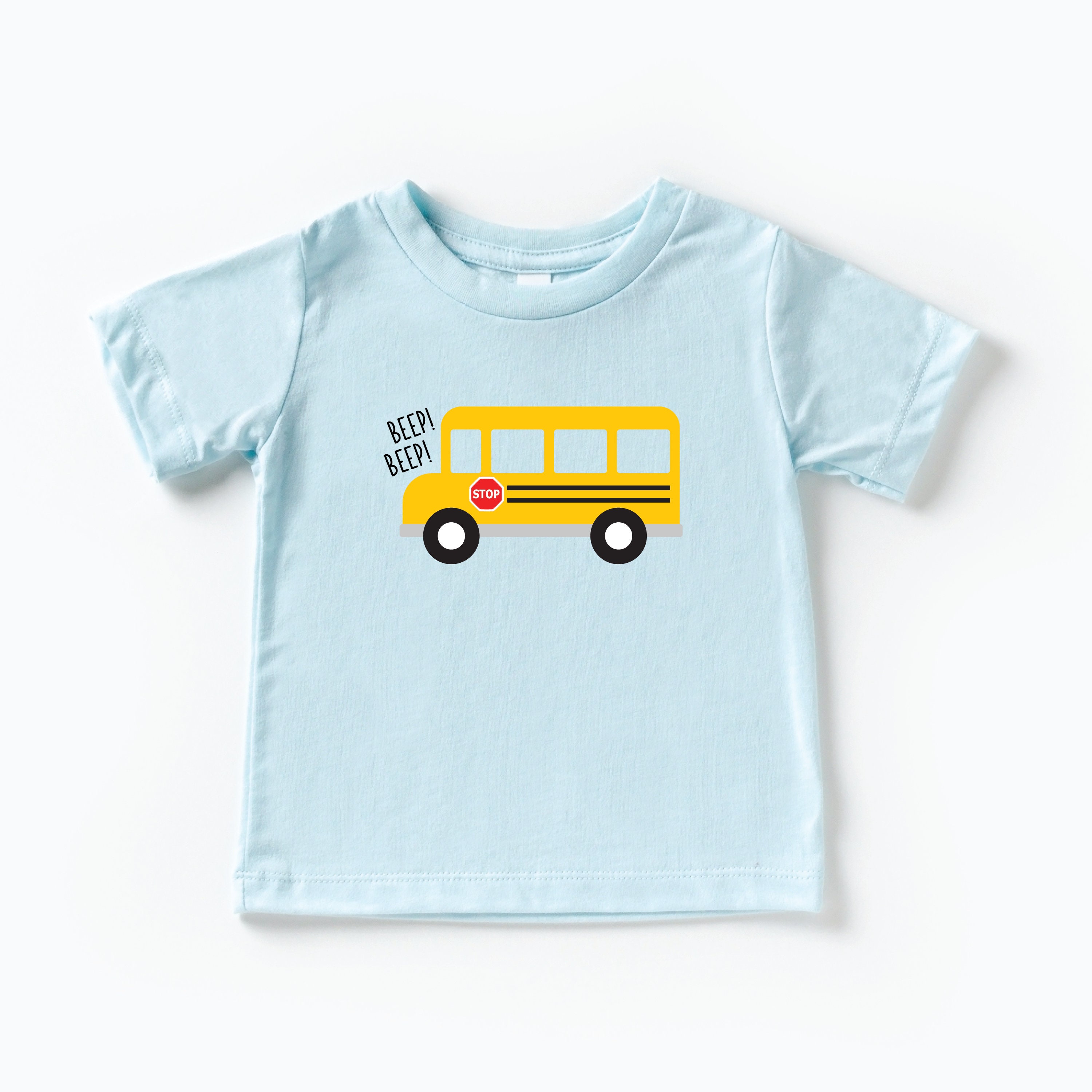 School Bus Toddler/baby T-shirt Vehicles Bus Beep Beep - Etsy