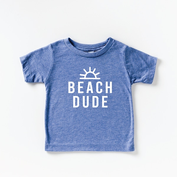 Beach Dude Kids t-shirt, summer, baby beach, toddler beach, boys shirt, beach t-shirt, summer vibes, spring break, custom