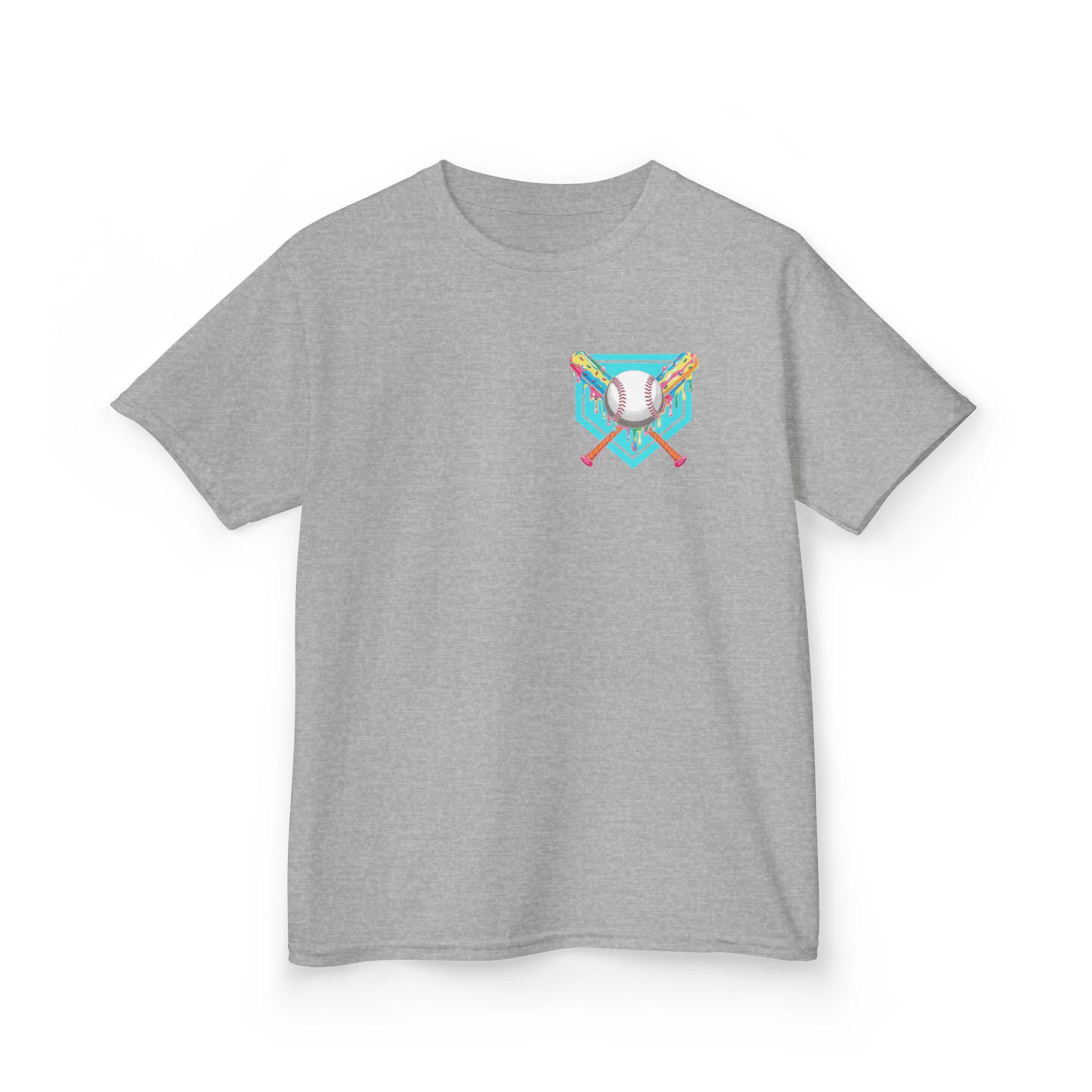 Youth Baseball Shirt I Drip Pocket Front and Big League Vibes Only Back I Cool Summer Tee for Baseball Kids I Youth Sizes