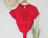 Christmas List Tshirt, Griswolds, Christmas Shirt, Christmas Gift, Holiday Gift, Xmas