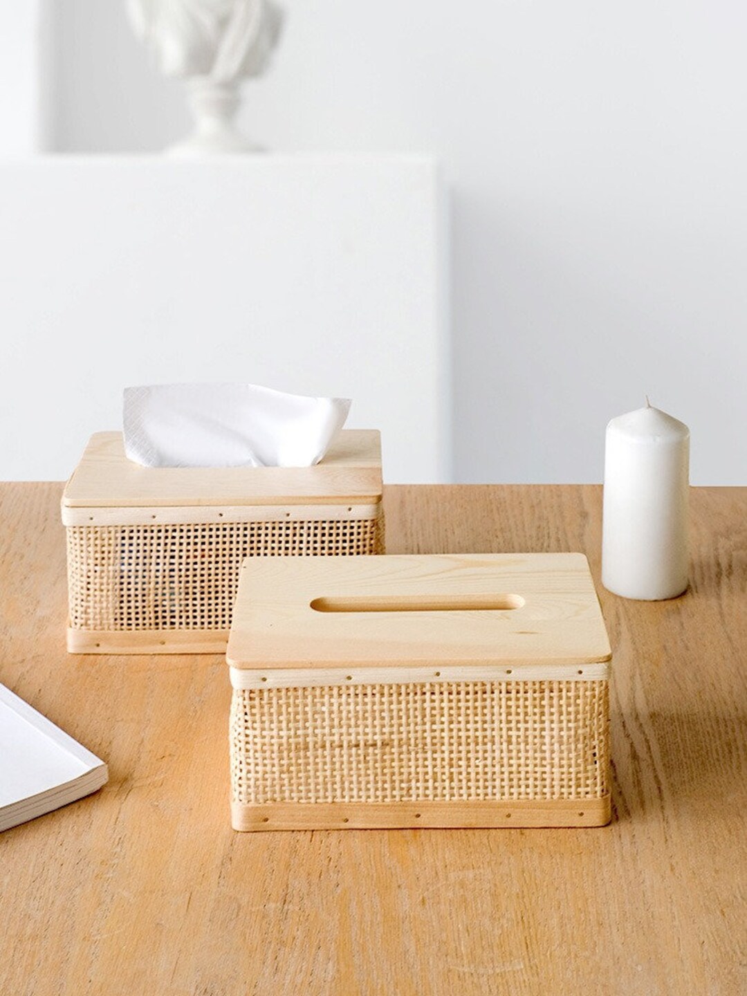 Target Rattan Tissue Box Natural Rattan Tissue Box - Etsy