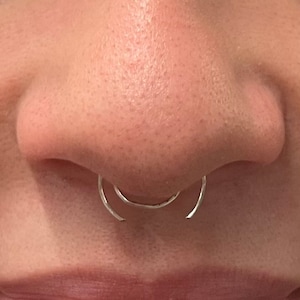 fake septum piercing - adjustable and hypoallergenic