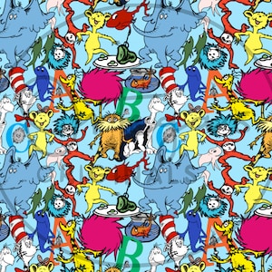 Dr. Seuss Seamless Pattern File