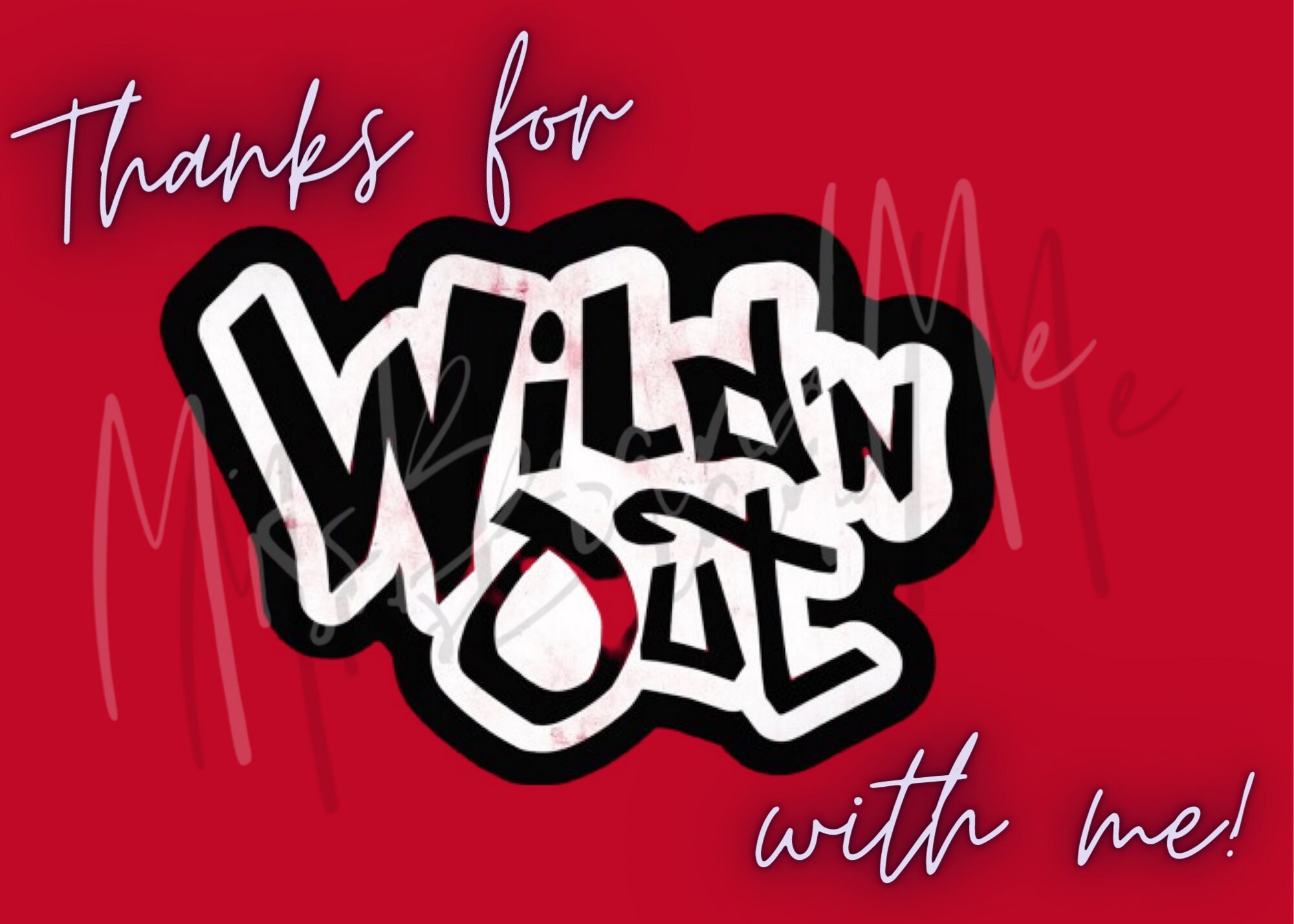 Wild'n Out Ticket Party Invite & Thank You Card Bundle Etsy