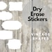 see more listings in the Dry Erase Stickers section