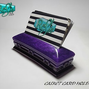 Hand Made Resn Busness Card Holder - Sea Green - Etsy