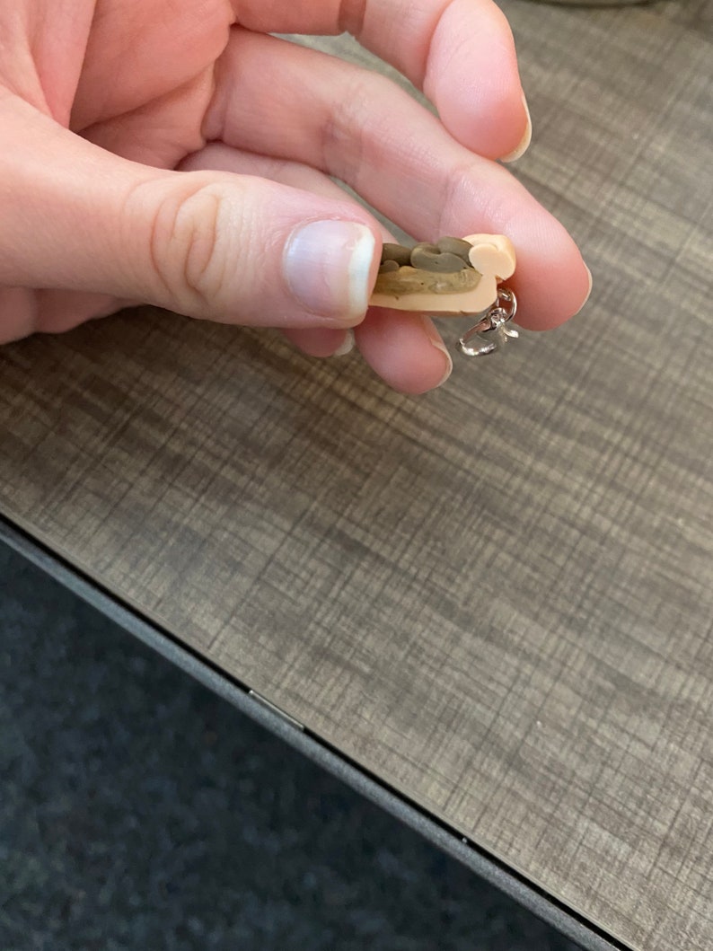 Polymer Clay Pecan Pie Charm