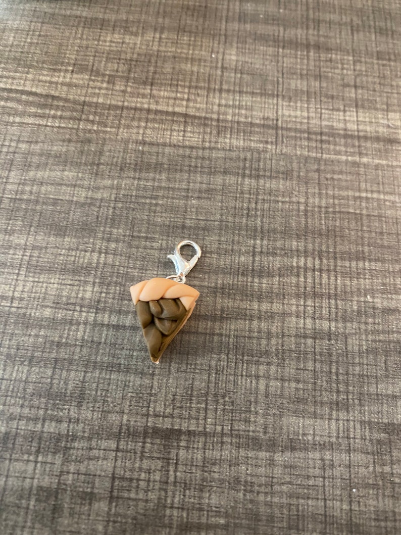 Polymer Clay Pecan Pie Charm