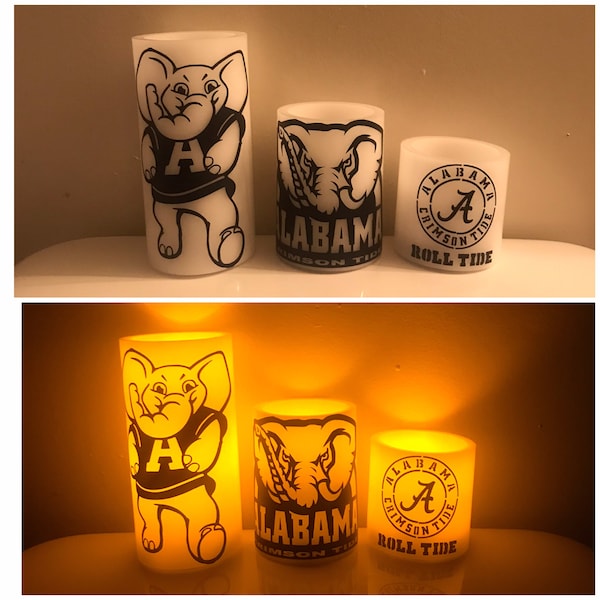 Sports Candles, Favorite team flameless candle set