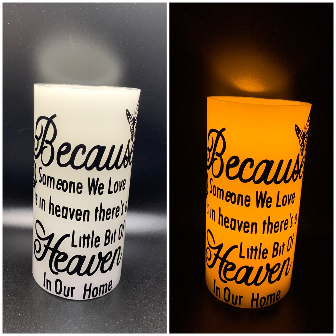 Memorial Flameless Candles Etsy