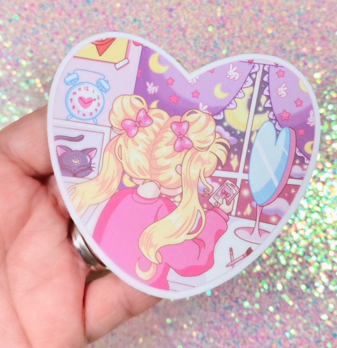 Late Night Magical Girl Heart 3” Sticker - Etsy