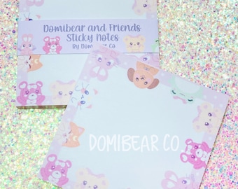 Domibear and Friends Sticky Note Pads