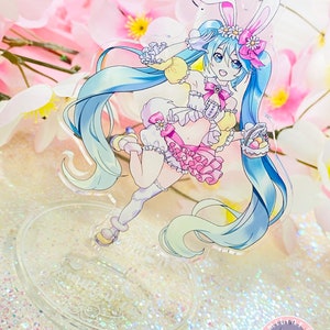 Easter Vocaloid Clear Acrylic Standee, 5 inches tall Figurine/Standee