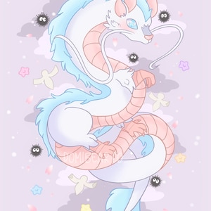 Spirit Dragon 5x7 or 8.5x11 Art Print