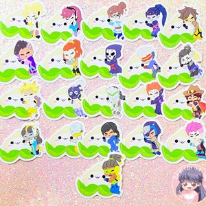 OW Heroes en Pachi 2,5" Stickers (Uw keuze)