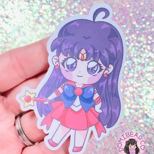 Red Girl Chibi 3” Sticker