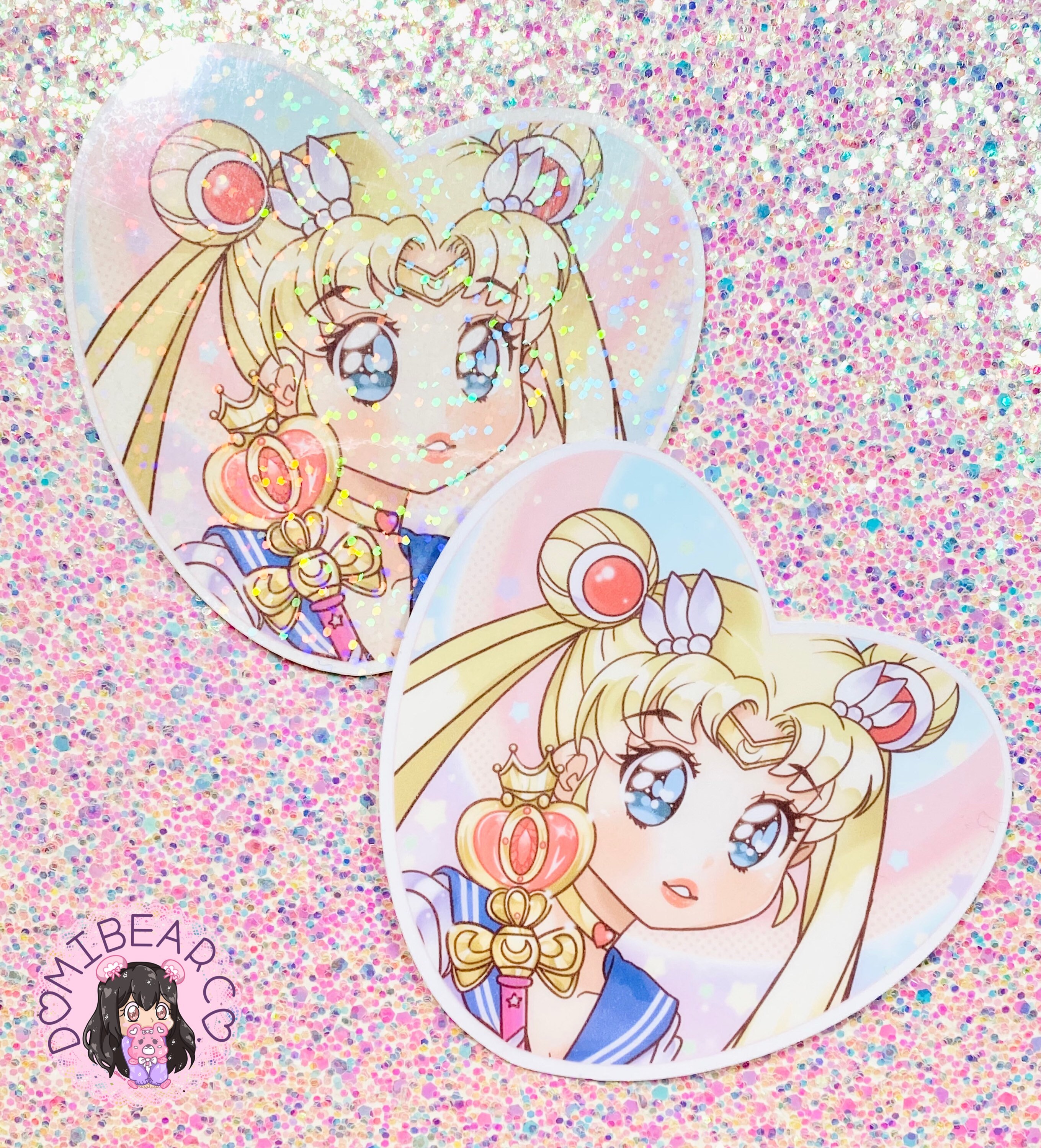 セーラームーン ハート型しーる 美少女戦士セーラームーン ハート 3インチステッカー - Etsy 日本