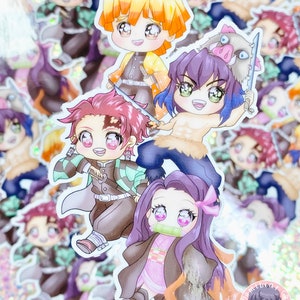 Kawaii Hunters Group 3" Sticker