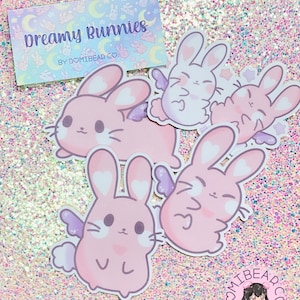 Dromerig Bunnies Sticker Pack (Set van 4)