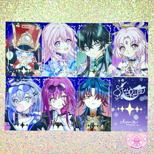 Honkai Star Rail goudfolie fotokaarten - EERSTE RELEASE