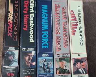 Clint Eastwood vhs 5 movie lot