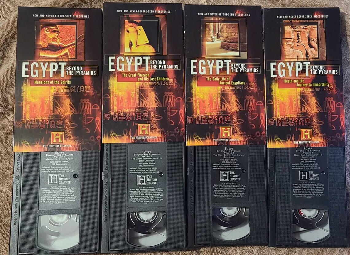 History Channel Egypt beyond the pyramids 4 volume vhs set Etsy Italia